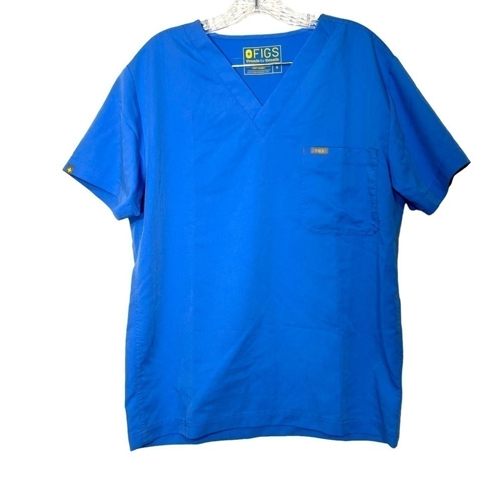 FIGS Scrub Top Mens SMALL Technical Collection Medical Work V Neck